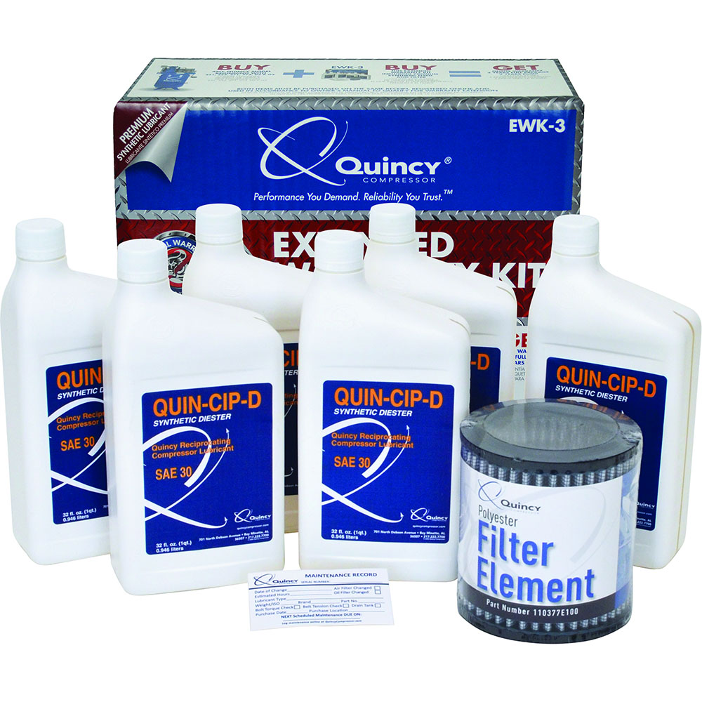 Quincy Extended Warranty & Maintenance Kit for QT-5 & QT-7.5 Air Compressors - Ascmtools
