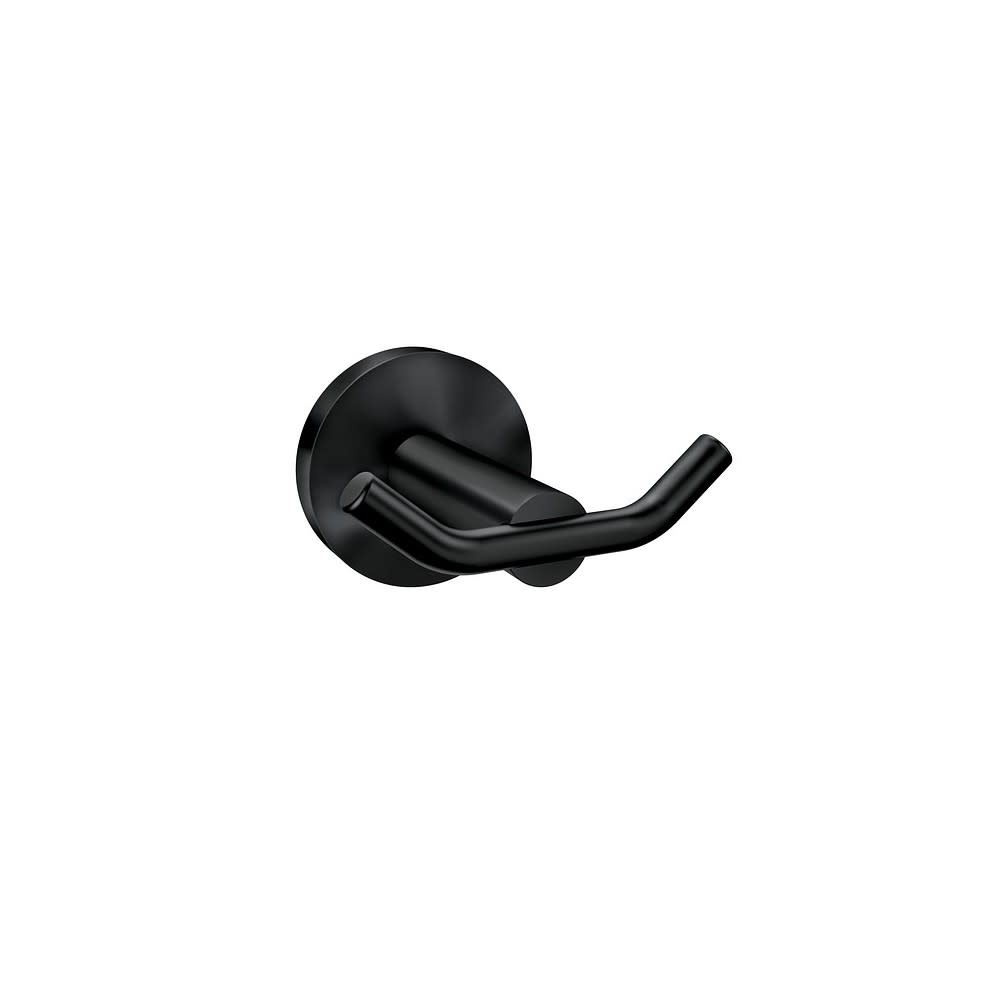 Moen Arlys 3″ Double Robe Hook Matte Black Zinc - Ascmtools