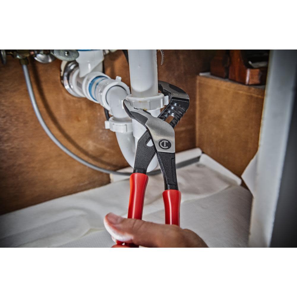 Crescent 10″ Z2 V-Jaw K9 Tongue & Groove Dipped Pliers - Ascmtools