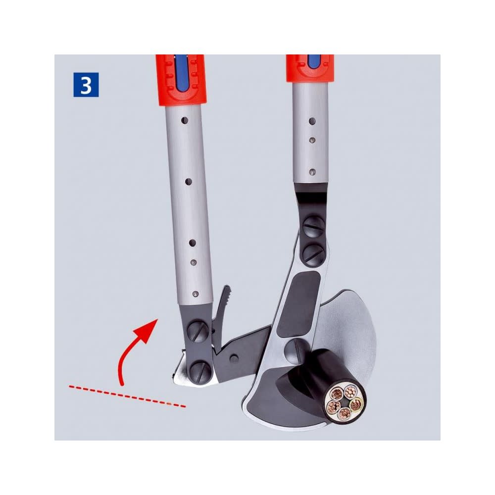 Knipex Cable Shear Ratchet Action with Telescopic Handle 570mm - Ascmtools