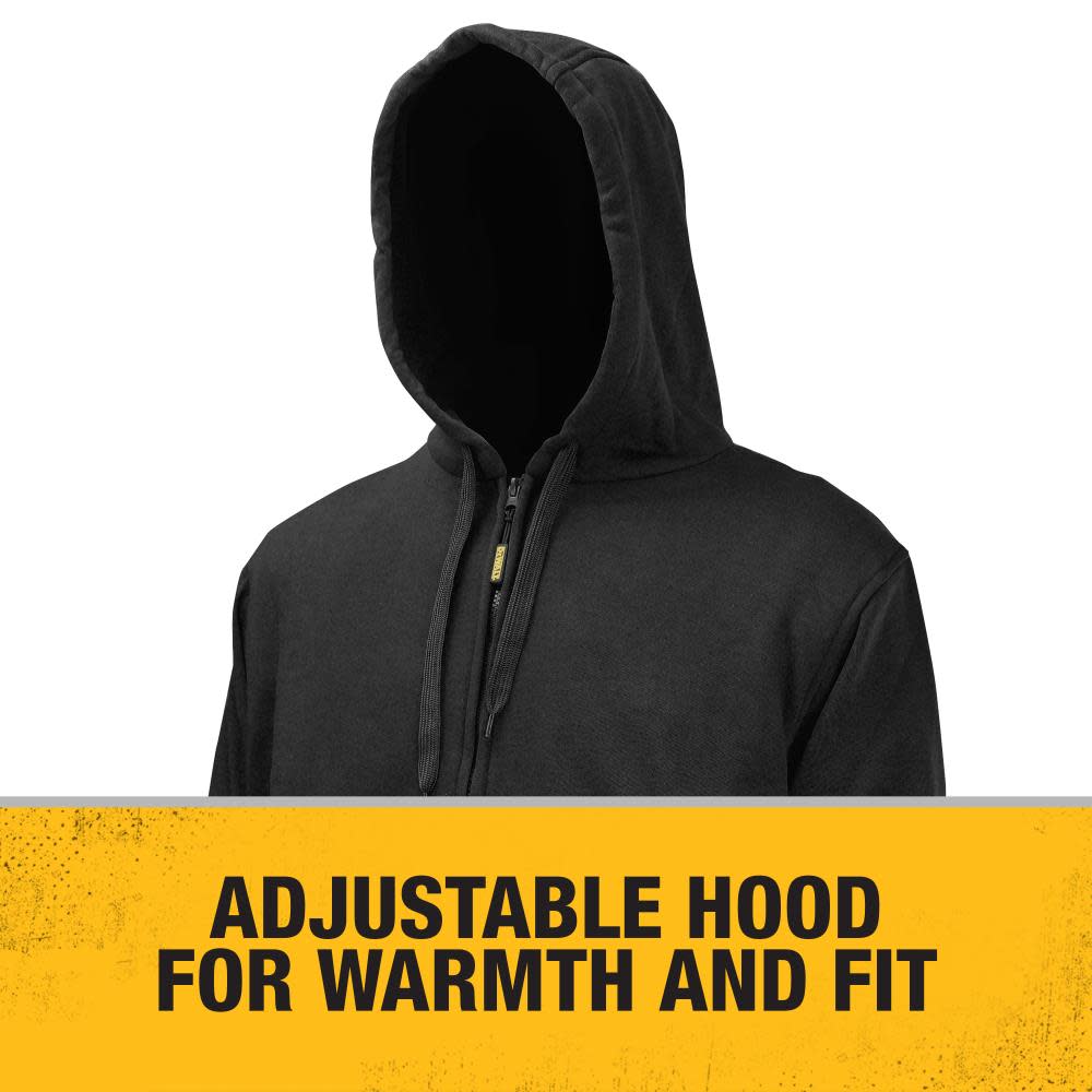 DEWALT 20V Max Mens Heated Bare Tool Hoodie 2X Black - Ascmtools