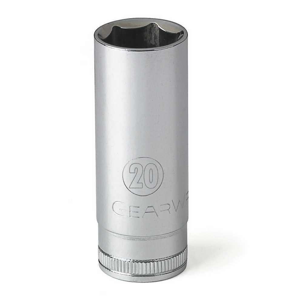 GEARWRENCH 3/8 In. Drive 6 Point Deep Metric Socket 20mm - Ascmtools