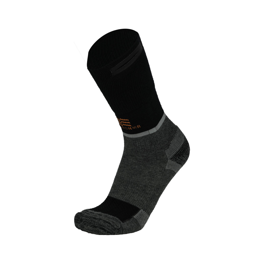 Mobile Warming Merino Heated Socks Unisex 3.7V Dark Gray Small - Ascmtools