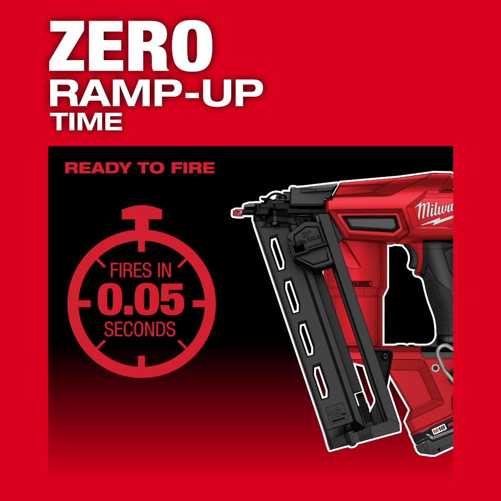 Milwaukee M18 FUEL Angled Finish Nailer 16 Gauge Reconditioned Bare Tool - Ascmtools