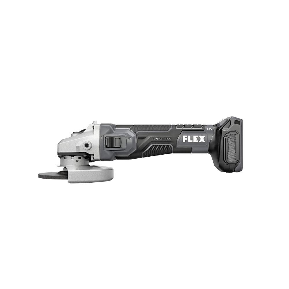 FLEX 24V 5-IN. VARIABLE SPEED ANGLE GRINDER WITH SIDE SWITCH TOOL ONLY - Ascmtools