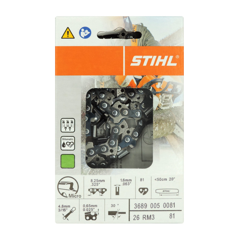 Stihl 20″ Oilomatic Rapid Micro 3 26RM3-81E Saw Chain - Ascmtools