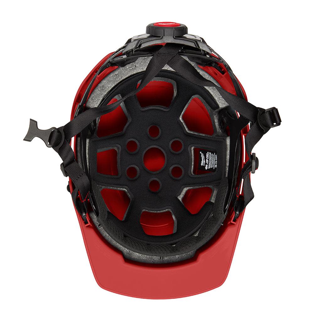Milwaukee Red Front Brim Helmet with BOLT Class E - Ascmtools
