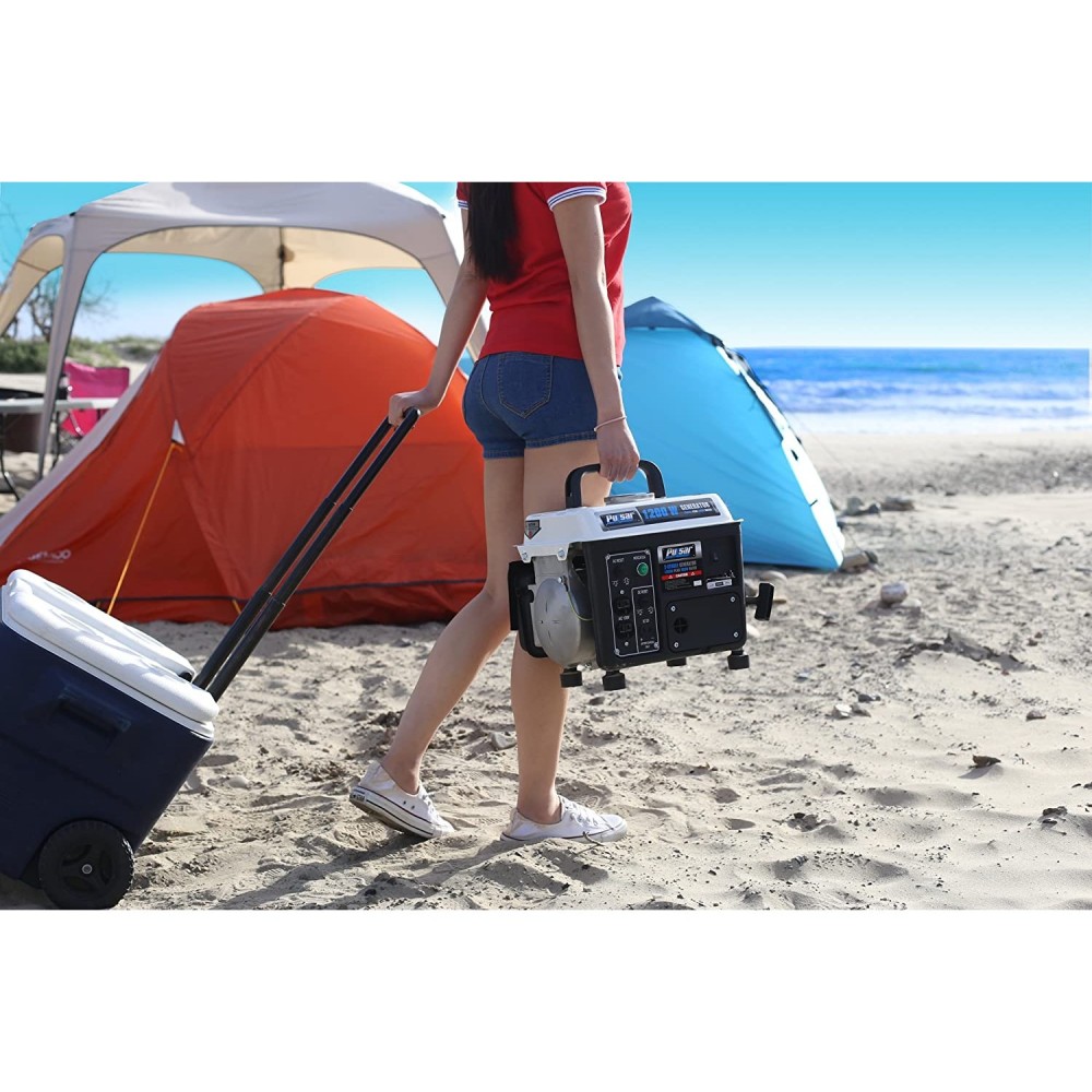 Pulsar Products Generator 120V 1200W 72cc 2 Stroke Gas/Oil Portable - Ascmtools