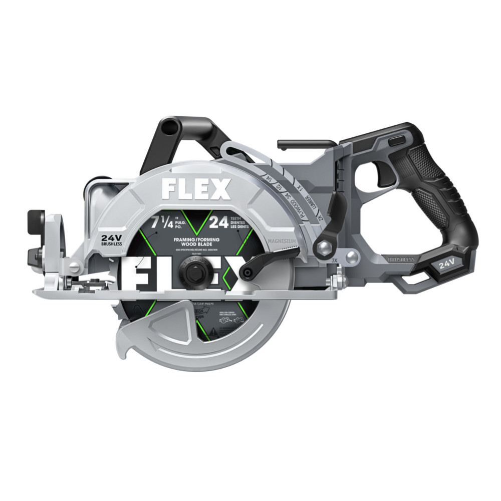 FLEX 24V 7 1/4″ Circular Saw Rear Handle Stacked Lithium ToolOnly - Ascmtools
