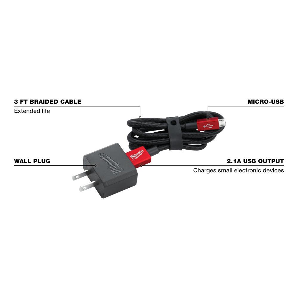 Milwaukee REDLITHIUM USB Charger and Portable Power Source Kit - Ascmtools