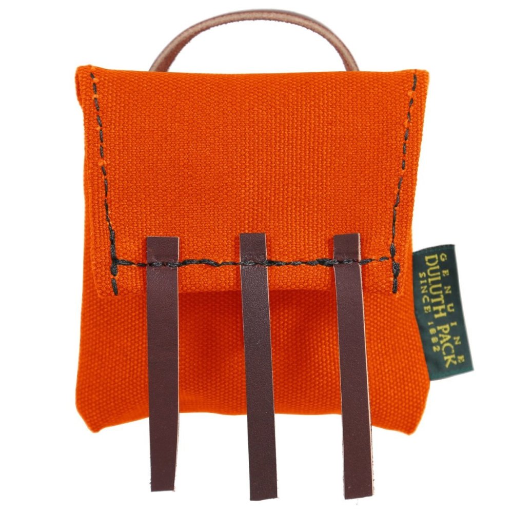 Duluth Pack Orange Canvas Mini Ornament Pack - Ascmtools