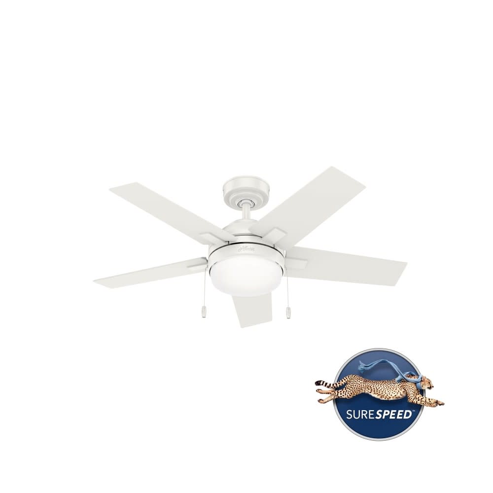 Hunter Fan Barlett Ceiling Fan 44″ Fresh White Fresh White - Ascmtools