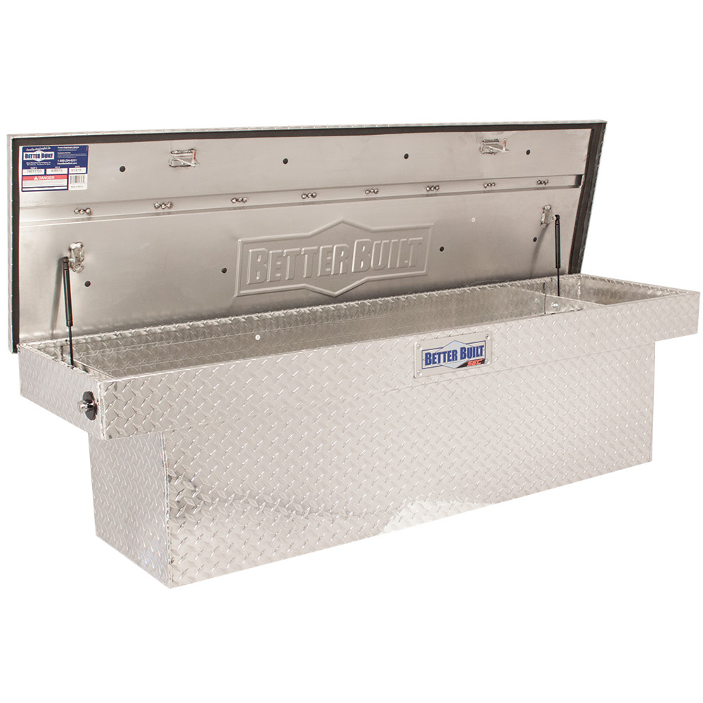 Better Built 71″ Push Button Saddle Truck Tool Box DEEP BRITE ALUMINUM - Ascmtools