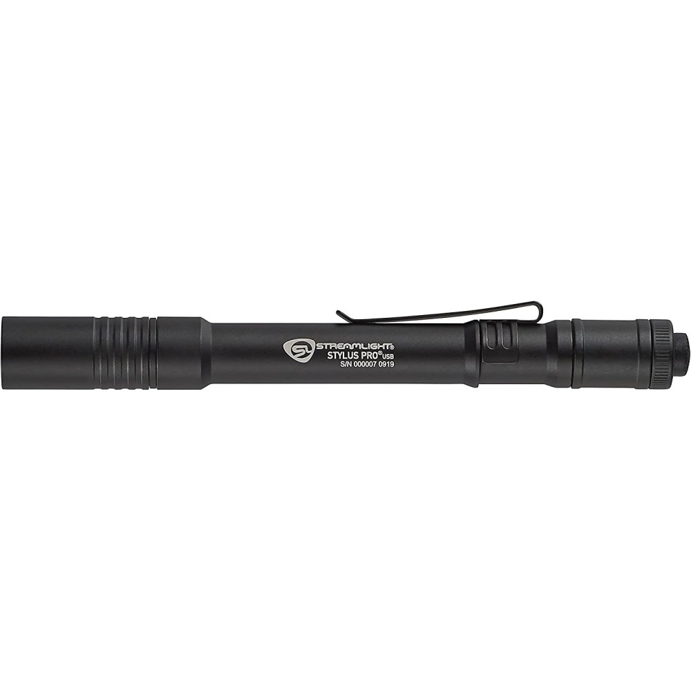 Streamlight Stylus Pro Penlight Black Sleek USB Rechargeable LED - Ascmtools