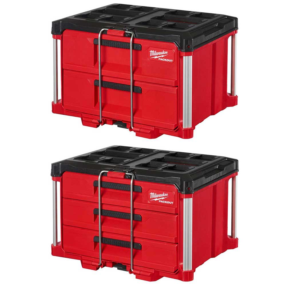 Milwaukee PACKOUT Drawers Tool Box Bundle - Ascmtools