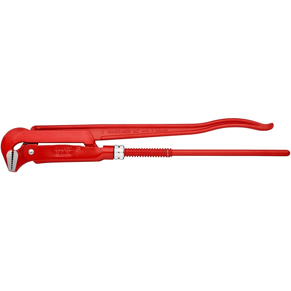 Knipex Pipe Wrench 90 Degree Angled 560 mm Swedish Pattern - Ascmtools