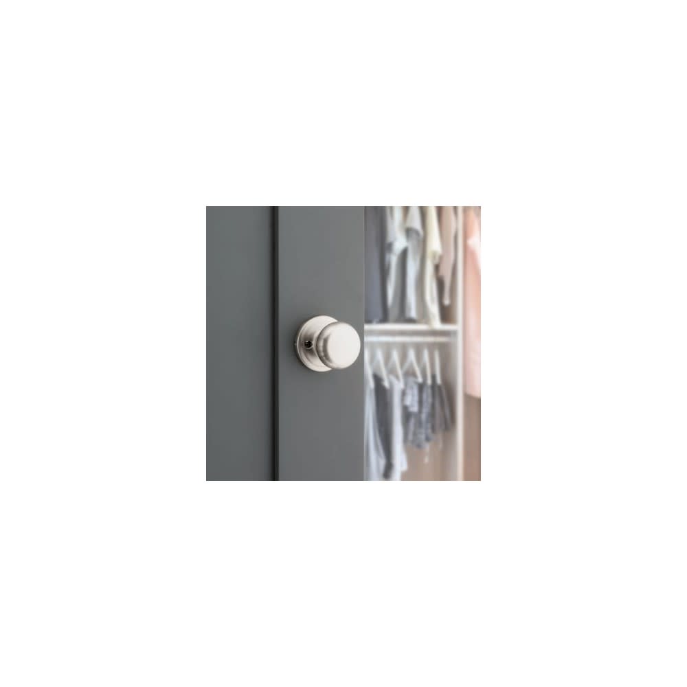Kwikset Satin Nickel Juno Surface Mount Half Dummy Trim Door Knob - Ascmtools