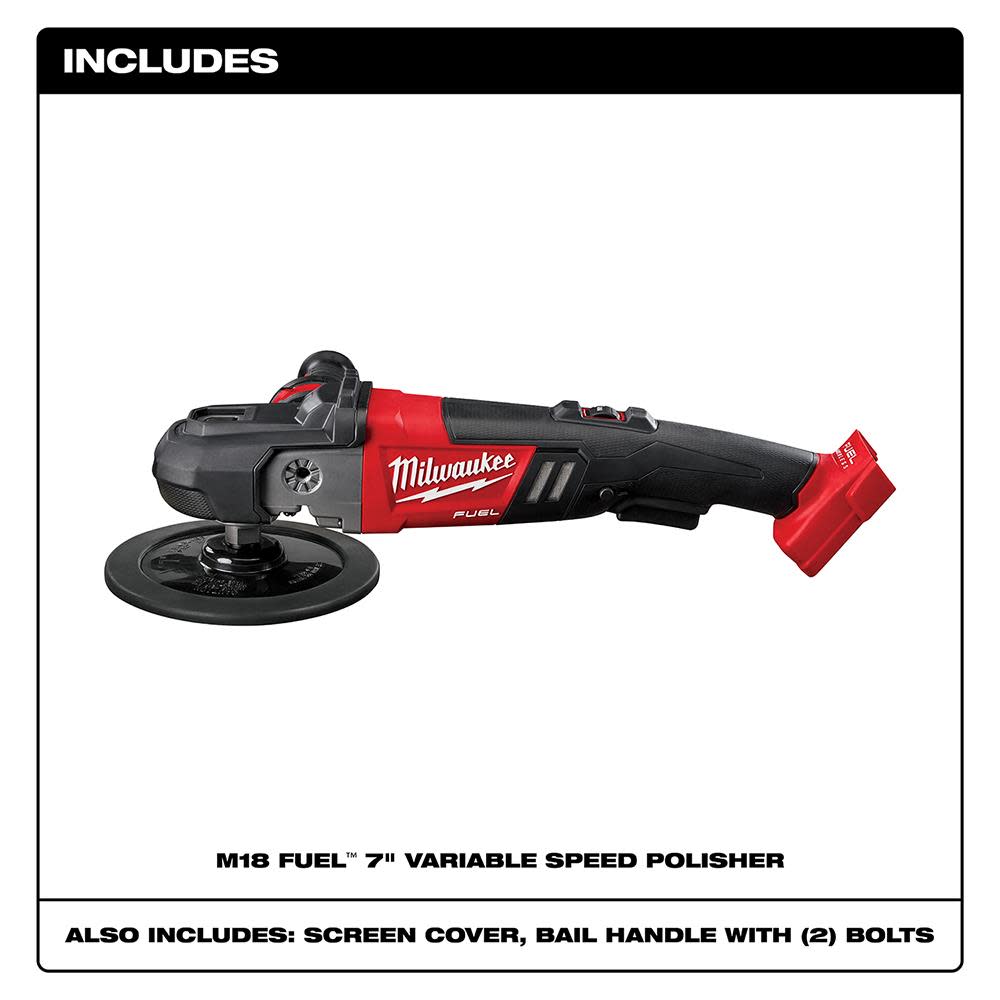 Milwaukee M18 FUEL 7 Variable Speed Polisher - Ascmtools