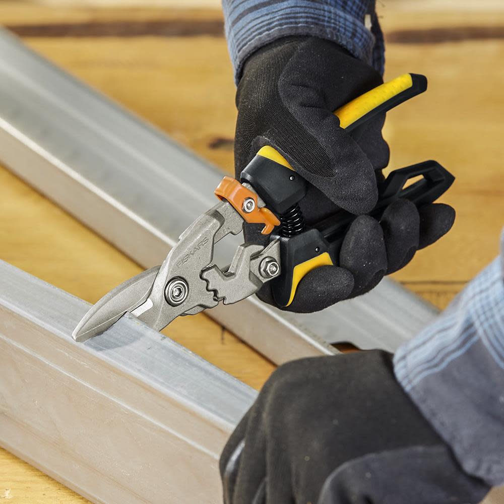 Fiskars PRO PowerGear Aviation Snips Straight - Ascmtools