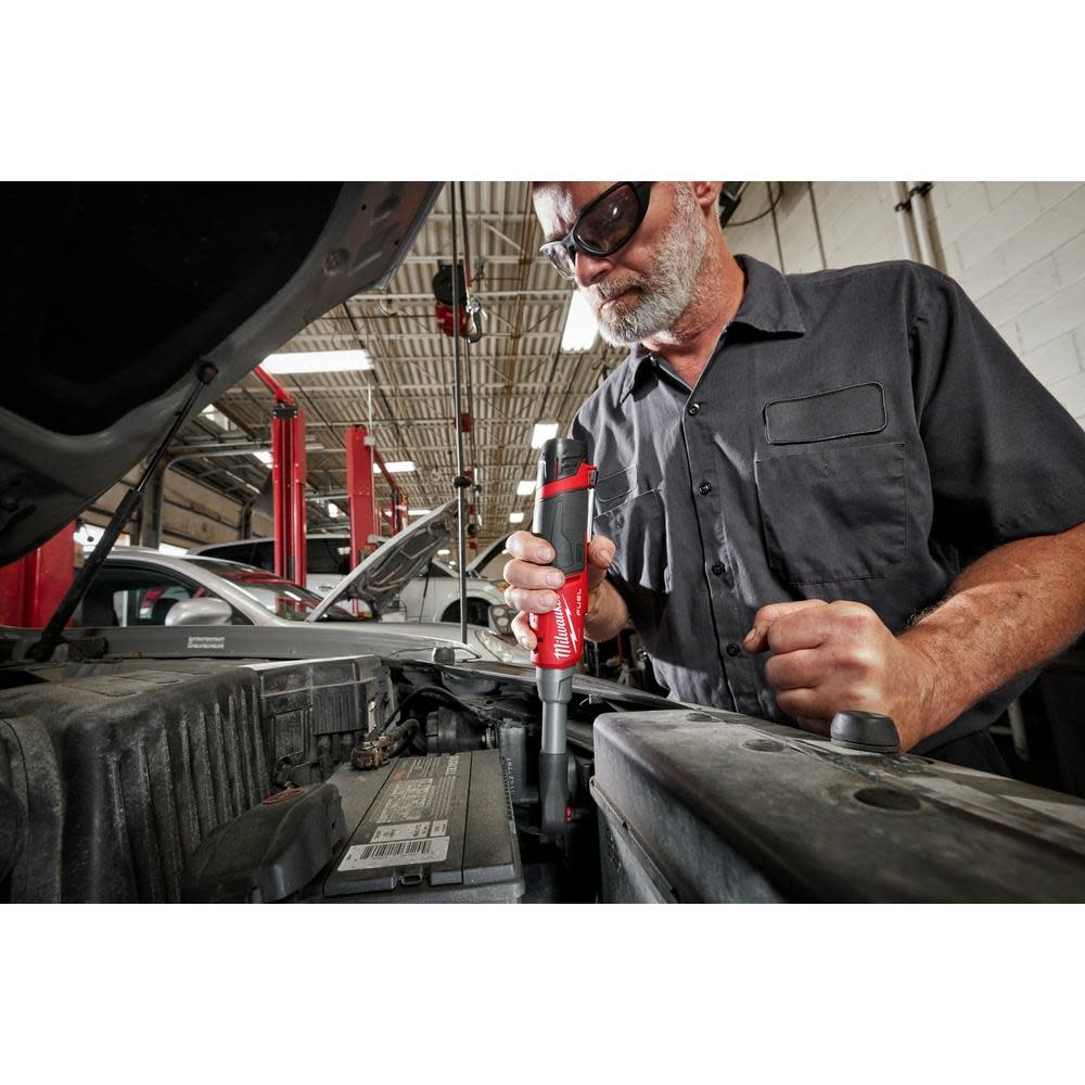 Milwaukee M12 FUEL 1/4″ Extended Reach High Speed Ratchet Bare Tool - Ascmtools