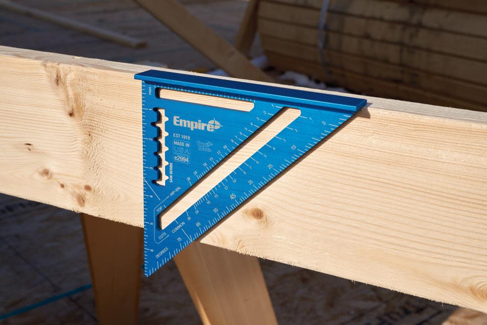 Empire Level 7 in. True Blue Laser Etched Rafter Square - Ascmtools