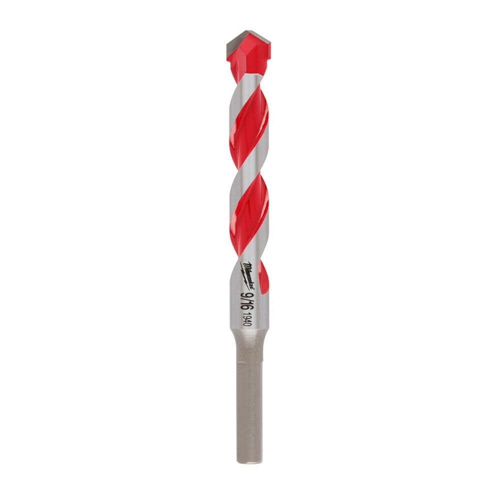 Milwaukee SHOCKWAVE Carbide Hammer Drill Bit 9/16″x4″x6″ - Ascmtools