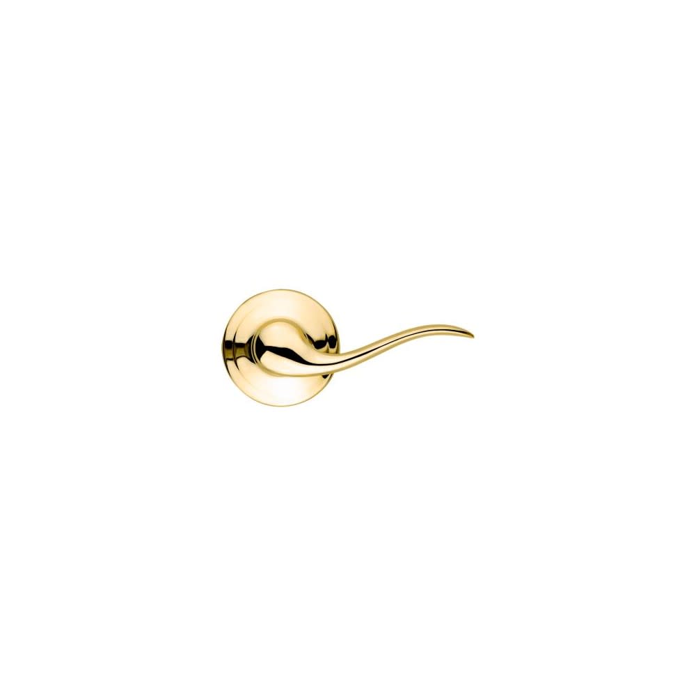 Kwikset Tustin Dummy Door Lever Polished Brass Right Pull Only - Ascmtools