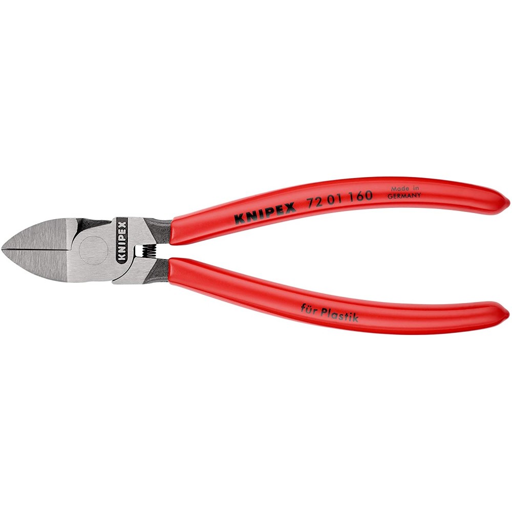 Knipex Diagonal Cutter for Plastics Coated Handle 160mm - Ascmtools