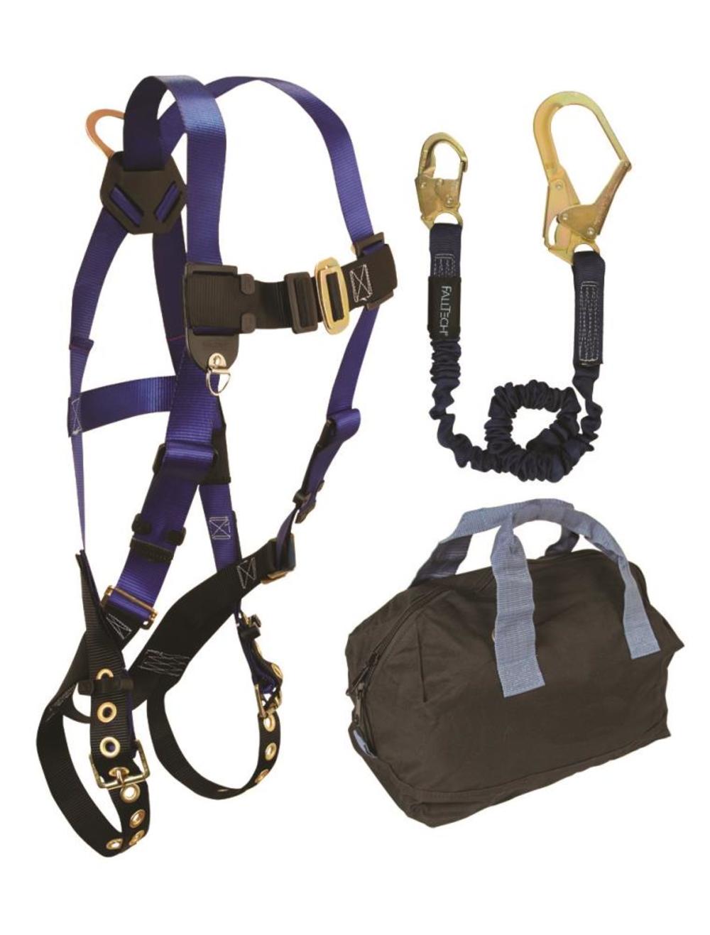 Falltech Fall Protection Starter Kit – 7016 Harness 8253 SAL 5005P Gear Bag - Ascmtools