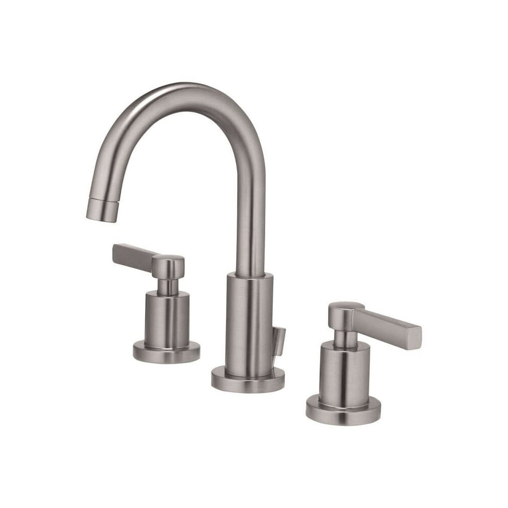 Oakbrook Bathroom Sink Faucet Two Handle Brushed Nickel - Ascmtools