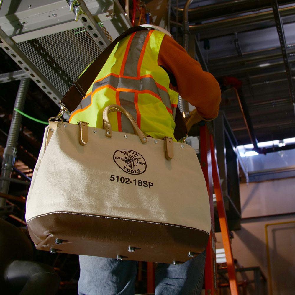 Klein Tools 18″ Deluxe Canvas Tool Bag - Ascmtools