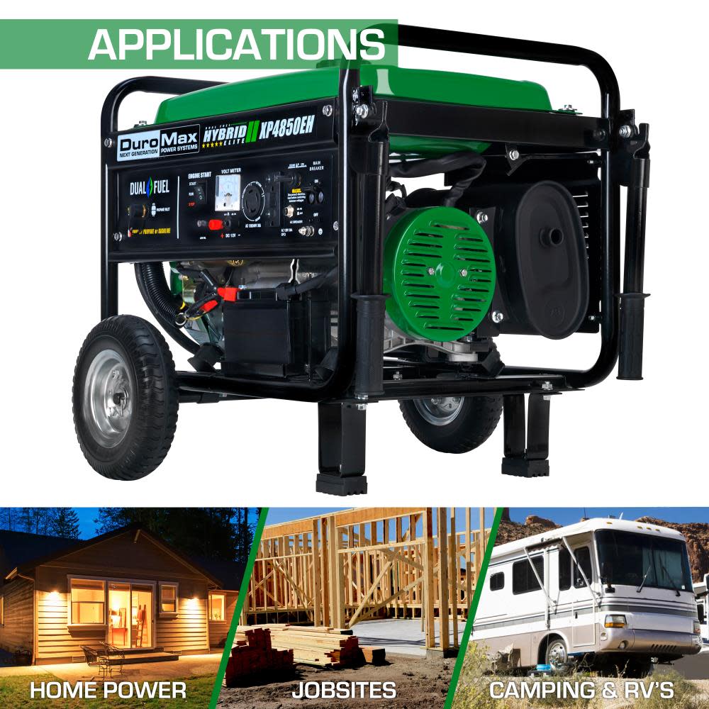 Duromax 4850-Watt Gasoline/Propane Portable Generator - Ascmtools