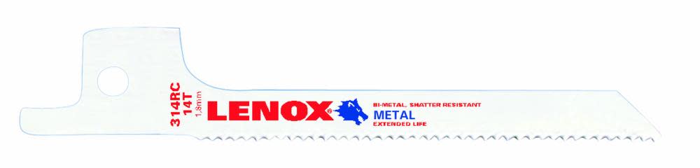 Lenox 3 In. x 1/4 In. 14 TPI Reciprocating Blade 5-Pack - Ascmtools