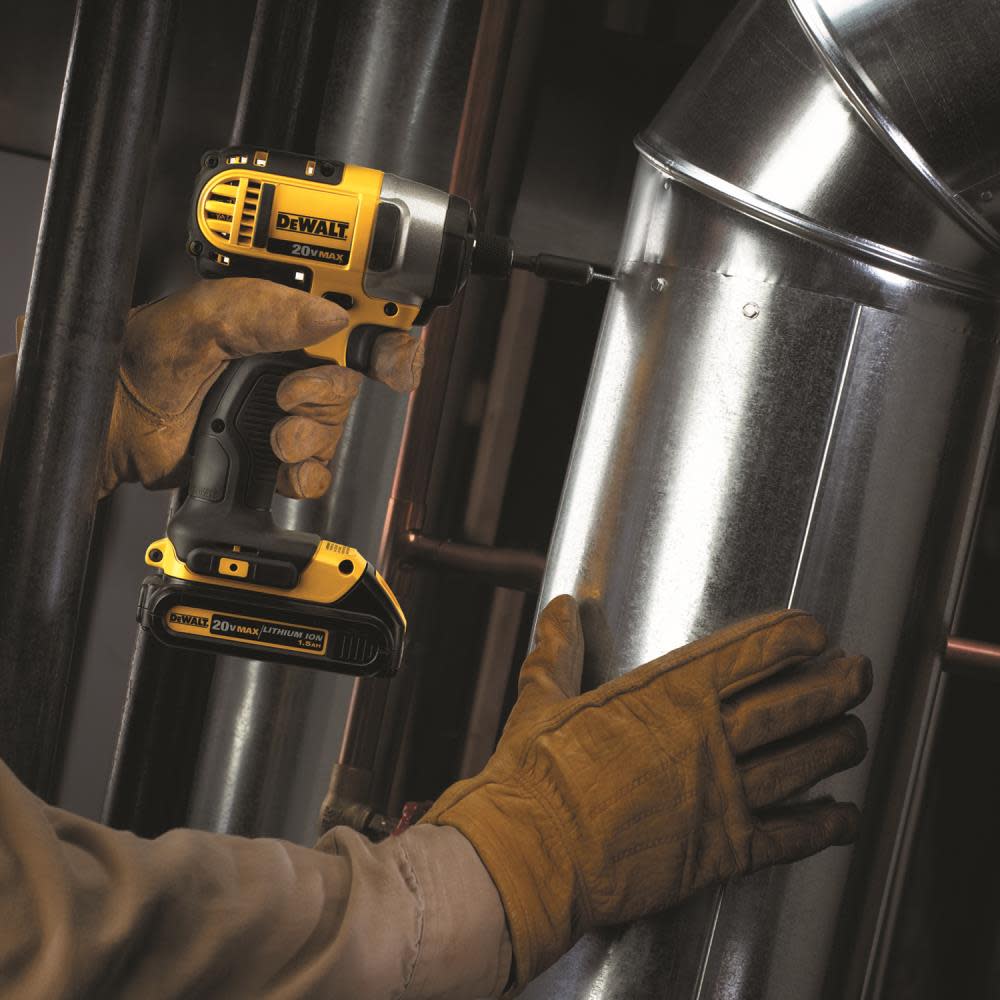 DEWALT DCF885C2 20V MAX* Lithium Ion 1/4″ Impact Driver Kit (1.5Ah) (DCF885C2) - Ascmtools