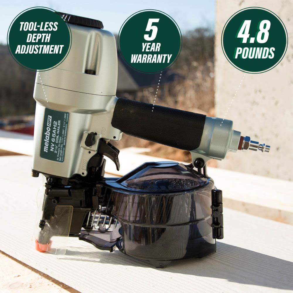 Metabo HPT 2-1/2In Coil Siding Nailer - Ascmtools