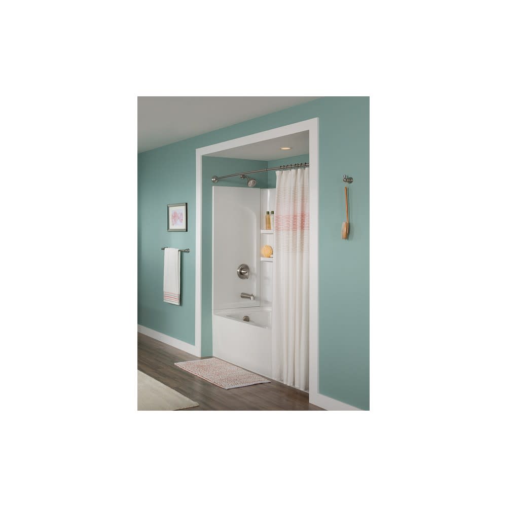 Moen Shower Rod Brushed Nickel 72″ Adjustable Curved - Ascmtools