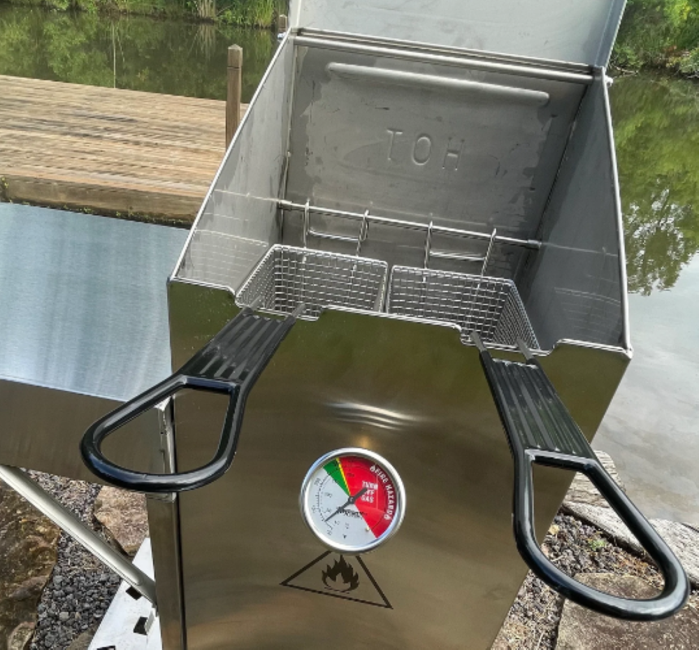 Bayou Classic Fryer Propane Stainless 4 Gallon with Cart - Ascmtools