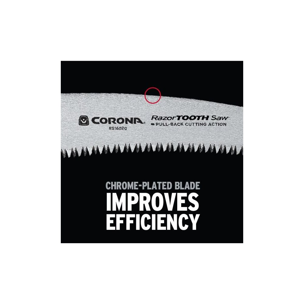 Corona Pruning Saw 14″ RazorTOOTH SAW Carbon Steel Curved - Ascmtools