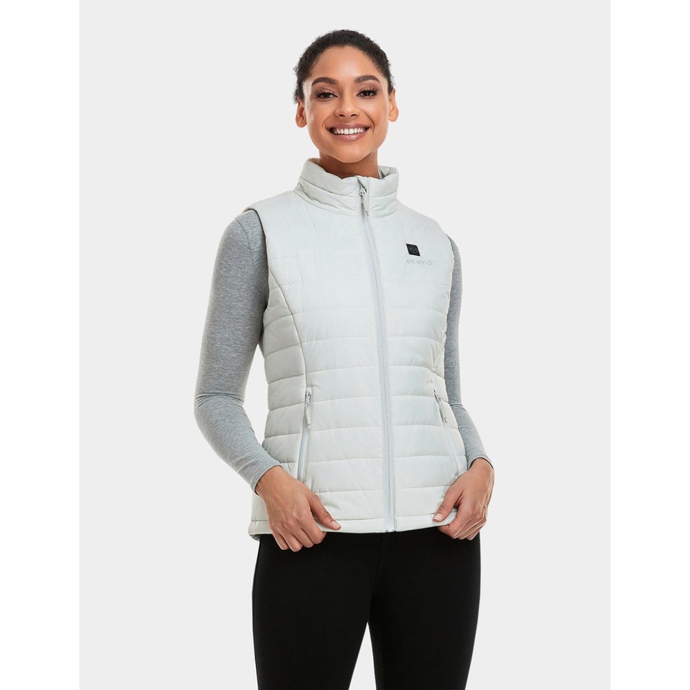 ORORO Womens Off-White Classic Heated Vest Kit XL - Ascmtools