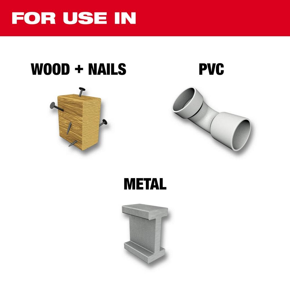 Milwaukee 8 in. 8/12 TPI SAWZALL Blades 5PK - Ascmtools