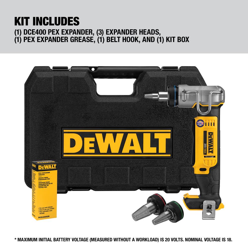 DEWALT 20V MAX PEX Expander (Tool Only) - Ascmtools