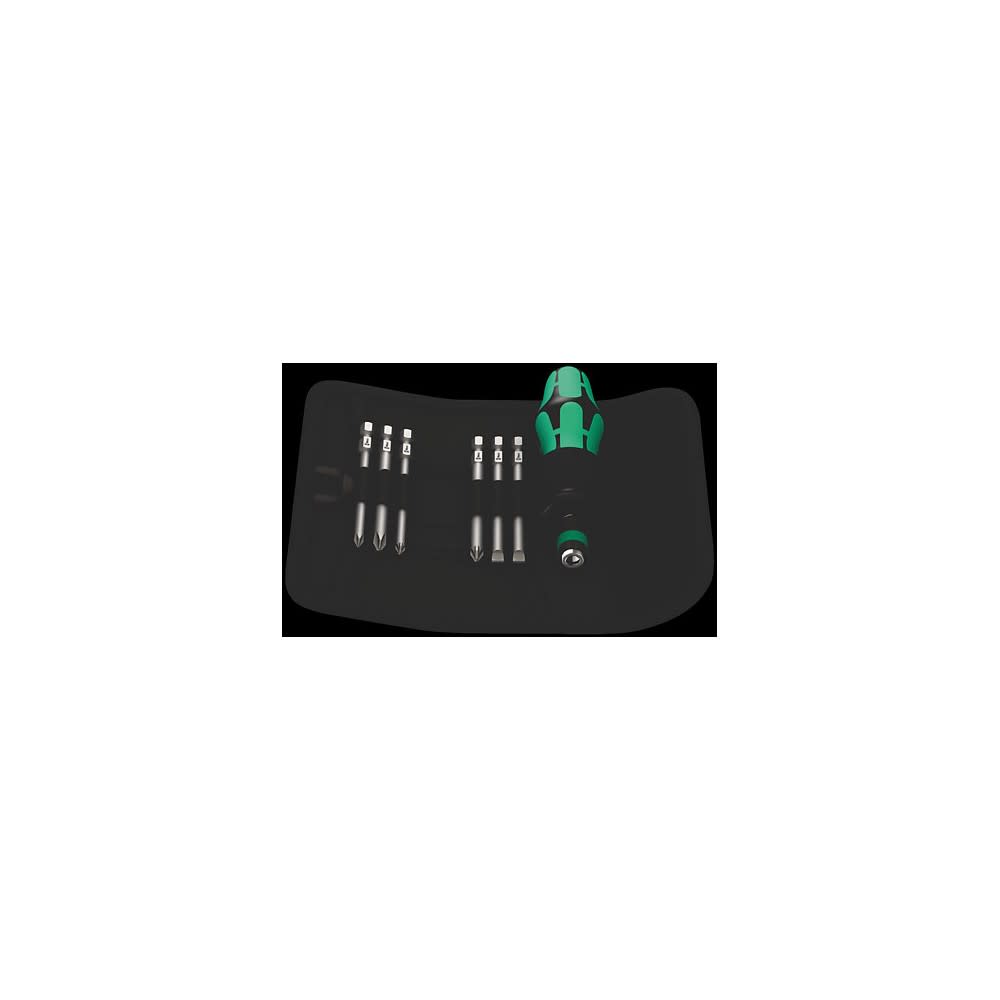 Wera Tools Kraftform Kompakt 40 Screwdriver with Bits 7pc - Ascmtools