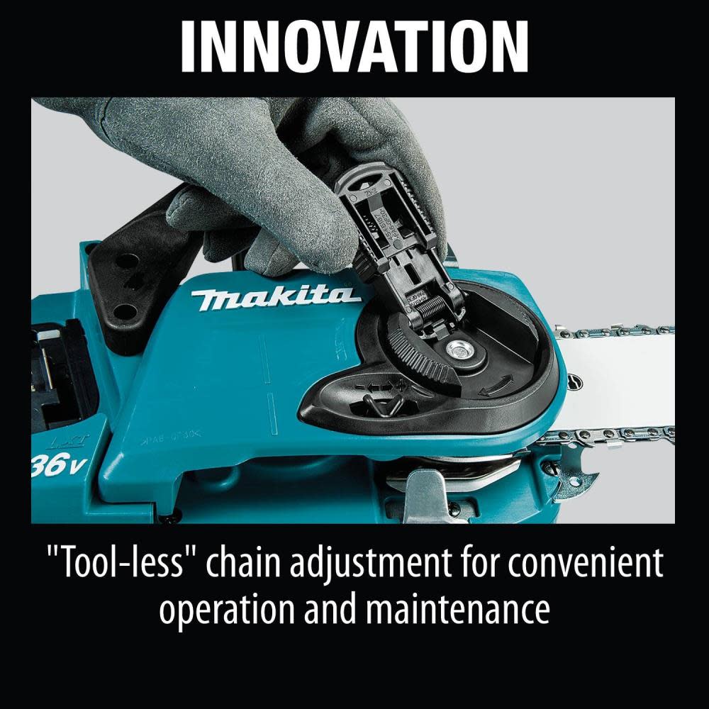 Makita 18V X2 (36V) LXT Chain Saw Kit 14″ Cordless Brushless with 4 5.0Ah Batteries - Ascmtools