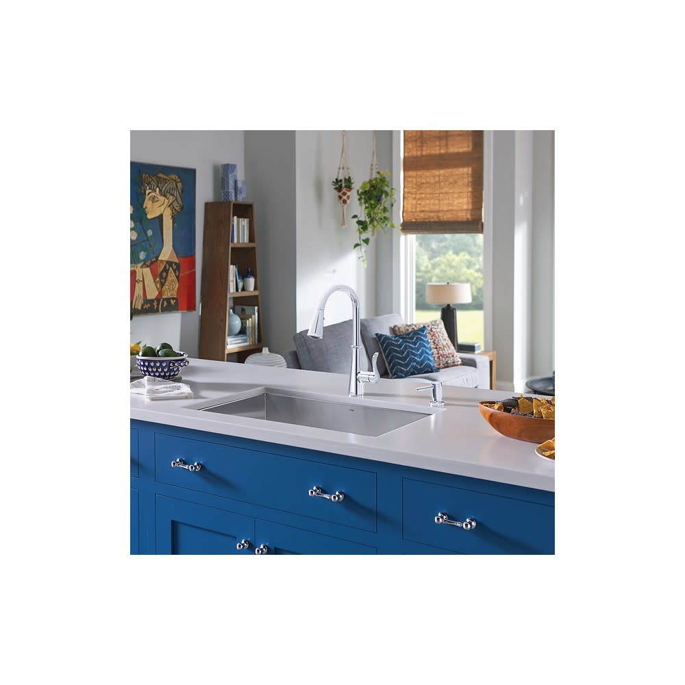 Moen Hadley Kitchen Faucet Chrome 1 Handle Pulldown - Ascmtools