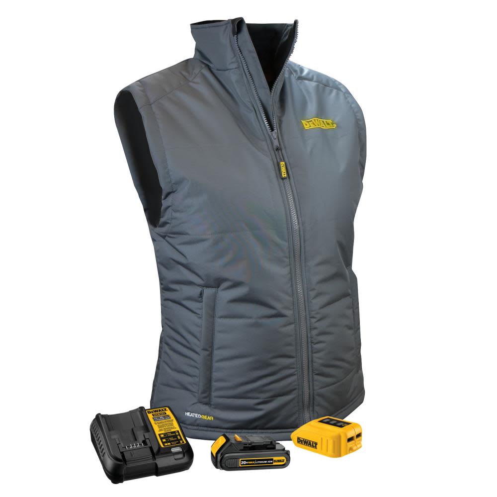 DEWALT Womens Quilted Heated Kit Vest XL - Ascmtools