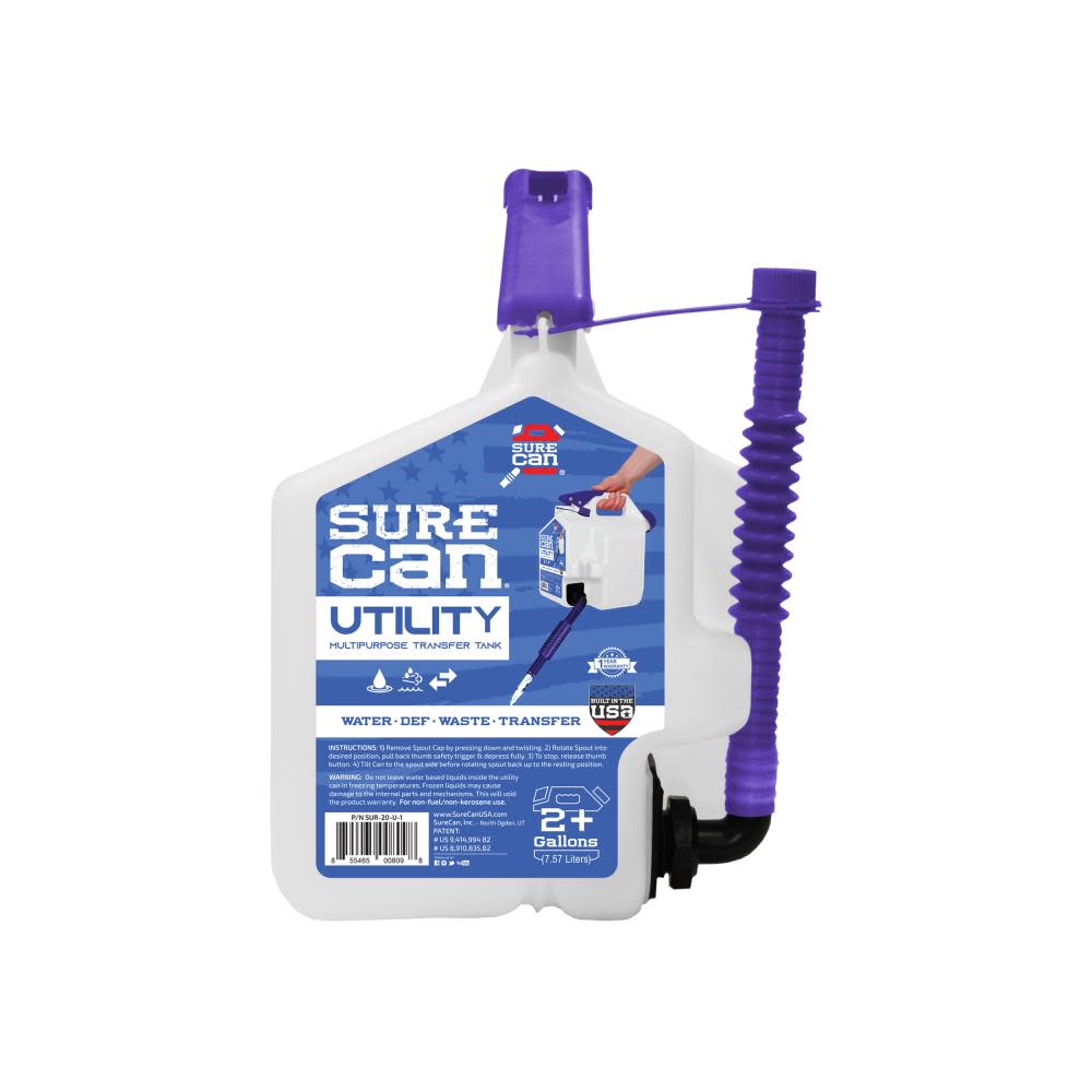 Surecan 2+ Gallons 7.57 Liters Multipurpose Utility Transfer Tank - Ascmtools
