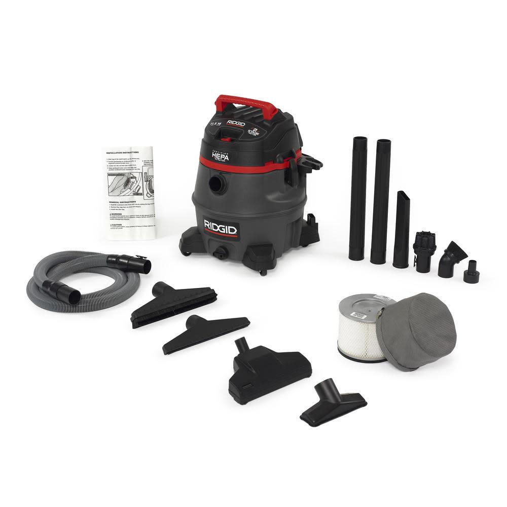 Ridgid 14 Gallon Hepa Certified Wet/Dry Vac - Ascmtools