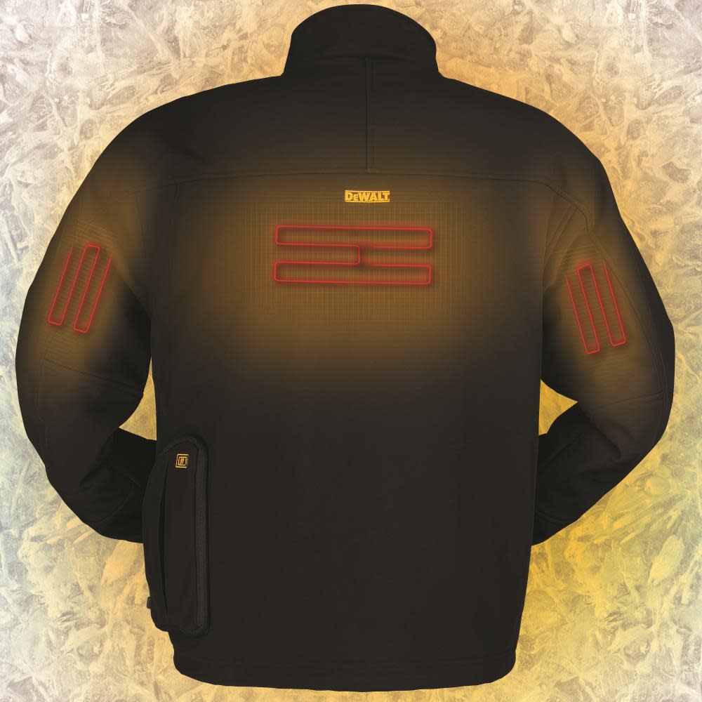DEWALT Unisex Heated Bare Tool Soft Shell Jacket Tobacco S - Ascmtools