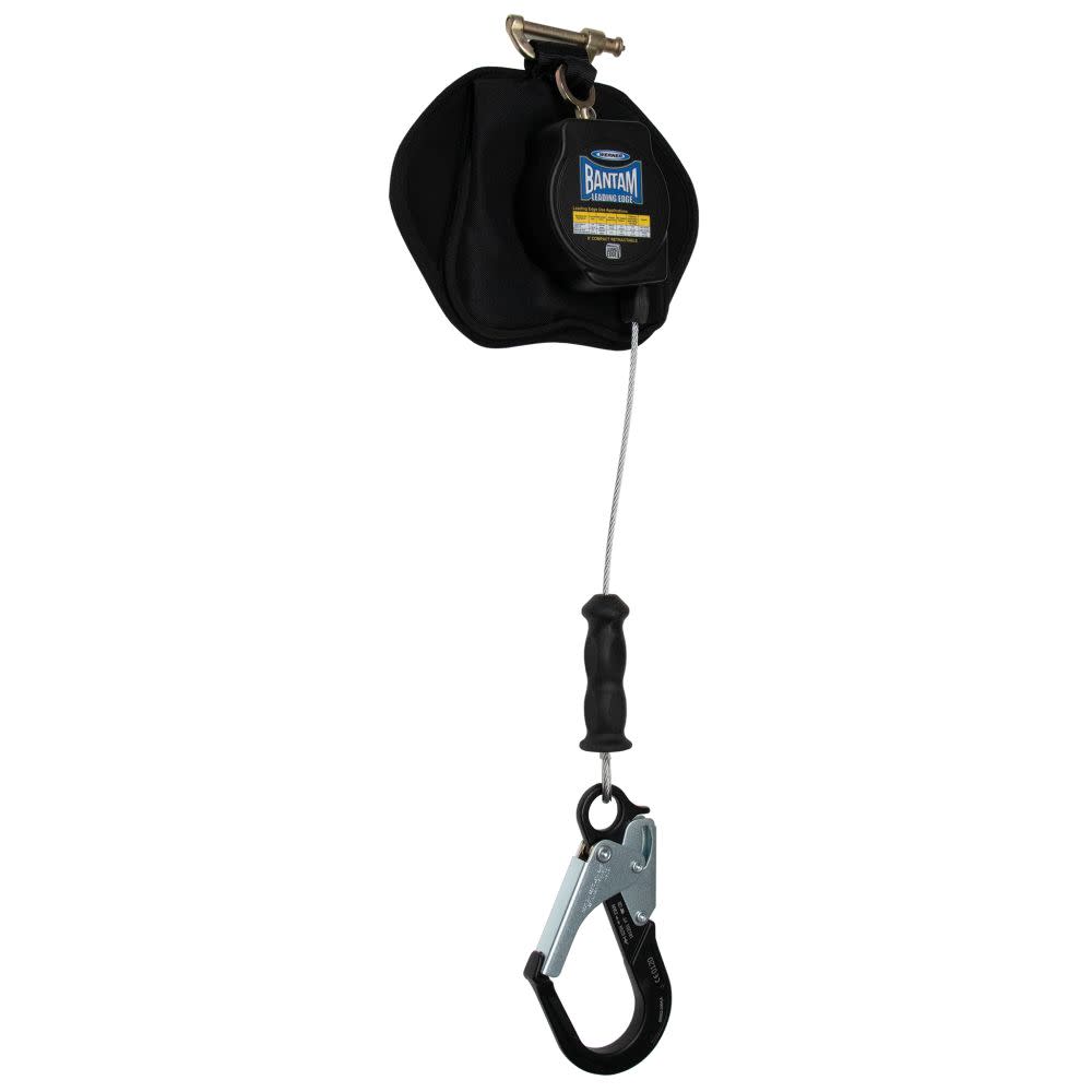 Werner 8ft Bantam Leading Edge Self Retracting Lifeline with Aluminum Rebar Hook - Ascmtools