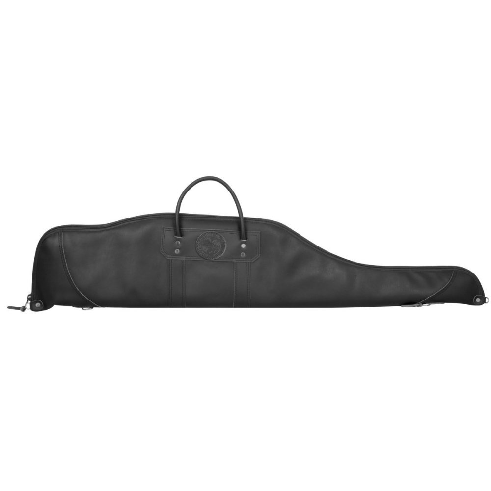 Duluth Pack 55 In. L Black Smooth Leather Rifle Case With Scope - Ascmtools